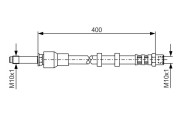 1 987 481 296 BOSCH brzdová hadica 1 987 481 296 BOSCH