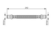 1 987 481 316 BOSCH brzdová hadica 1 987 481 316 BOSCH
