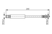 1 987 481 352 BOSCH brzdová hadica 1 987 481 352 BOSCH