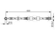 1 987 481 438 BOSCH brzdová hadica 1 987 481 438 BOSCH