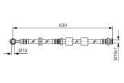 1 987 481 439 BOSCH brzdová hadica 1 987 481 439 BOSCH