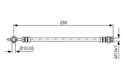 1 987 481 444 Brzdová hadice BOSCH