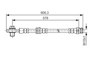 1 987 481 460 BOSCH brzdová hadica 1 987 481 460 BOSCH