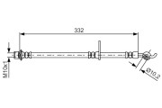 1 987 481 655 BOSCH brzdová hadica 1 987 481 655 BOSCH