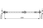 1 987 481 697 Brzdová hadice BOSCH