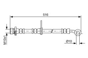 1 987 481 730 BOSCH brzdová hadica 1 987 481 730 BOSCH