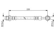 1 987 481 743 Brzdová hadice BOSCH
