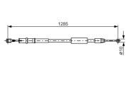 1 987 482 026 BOSCH żażné lanko parkovacej brzdy 1 987 482 026 BOSCH