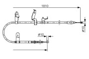 1 987 482 052 BOSCH żażné lanko parkovacej brzdy 1 987 482 052 BOSCH