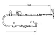 1 987 482 081 BOSCH żażné lanko parkovacej brzdy 1 987 482 081 BOSCH