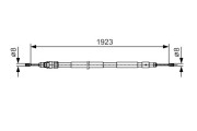 1 987 482 117 BOSCH żażné lanko parkovacej brzdy 1 987 482 117 BOSCH