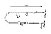 1 987 482 156 BOSCH żażné lanko parkovacej brzdy 1 987 482 156 BOSCH