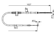 1 987 482 274 BOSCH żażné lanko parkovacej brzdy 1 987 482 274 BOSCH