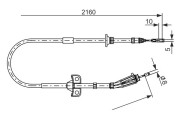 1 987 482 284 BOSCH żażné lanko parkovacej brzdy 1 987 482 284 BOSCH