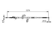 1 987 482 366 BOSCH żażné lanko parkovacej brzdy 1 987 482 366 BOSCH