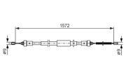 1 987 482 384 BOSCH żażné lanko parkovacej brzdy 1 987 482 384 BOSCH