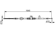 1 987 482 517 BOSCH żażné lanko parkovacej brzdy 1 987 482 517 BOSCH