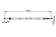 1 987 482 527 BOSCH żażné lanko parkovacej brzdy 1 987 482 527 BOSCH