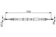 1 987 482 550 BOSCH żażné lanko parkovacej brzdy 1 987 482 550 BOSCH