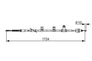 1 987 482 619 BOSCH żażné lanko parkovacej brzdy 1 987 482 619 BOSCH