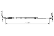 1 987 482 872 Tažné lanko, parkovací brzda BOSCH