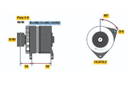 6 033 GB3 046 generátor BOSCH