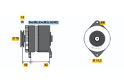 6 033 GB3 059 generátor BOSCH