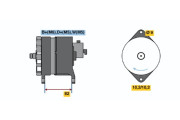 6 033 GB5 011 generátor BOSCH