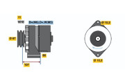 9 120 144 120 BOSCH alternátor 9 120 144 120 BOSCH