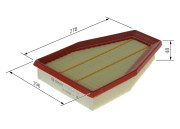 F 026 400 755 BOSCH vzduchový filter F 026 400 755 BOSCH
