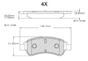 F 03A 150 025 BOSCH sada brzdových platničiek kotúčovej brzdy F 03A 150 025 BOSCH