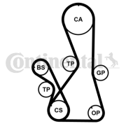 CT1016K2PRO ozubení,sada rozvodového řemene CONTINENTAL CTAM