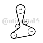 CT1242WP1 Vodní pumpa + sada ozubeného řemene CONTINENTAL CTAM