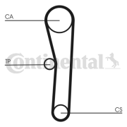 CT562 Ozubený řemen CONTINENTAL CTAM