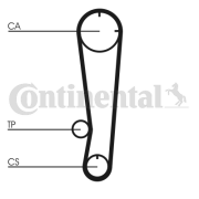 CT603 Ozubený řemen rozvodů CONTINENTAL CTAM