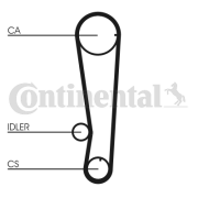 CT715 ozubený řemen CONTINENTAL CTAM