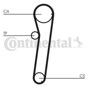 CT739 Ozubený řemen CONTINENTAL CTAM