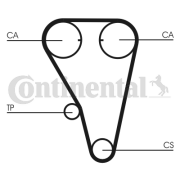 CT803K1 ozubení,sada rozvodového řemene CONTINENTAL CTAM