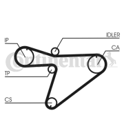 CT810K1 ozubení,sada rozvodového řemene CONTINENTAL CTAM