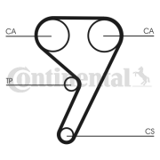 CT881K1 ozubení,sada rozvodového řemene CONTINENTAL CTAM