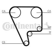 CT556 ozubený řemen CONTINENTAL CTAM