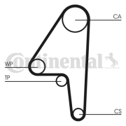 CT591 Ozubený řemen CONTINENTAL CTAM