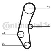 CT666K1 Sada rozvodového řemene CONTINENTAL CTAM