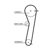 5365 ozubený řemen FleetRunner™ V-Belt GATES
