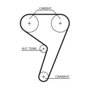 5433XS Ozubený řemen DriveAlign® GATES