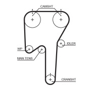 5553XS Ozubený řemen DriveAlign® GATES