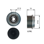 OAP7203 Předstihová spojka RPM™ Racing Timing Belt GATES