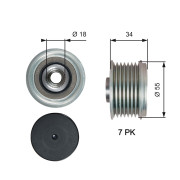 OAP7213 Předstihová spojka RPM™ Racing Timing Belt GATES