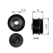 OAP7214 Předstihová spojka RPM™ Racing Timing Belt GATES