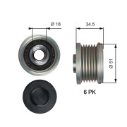 OAP7218 Předstihová spojka RPM™ Racing Timing Belt GATES